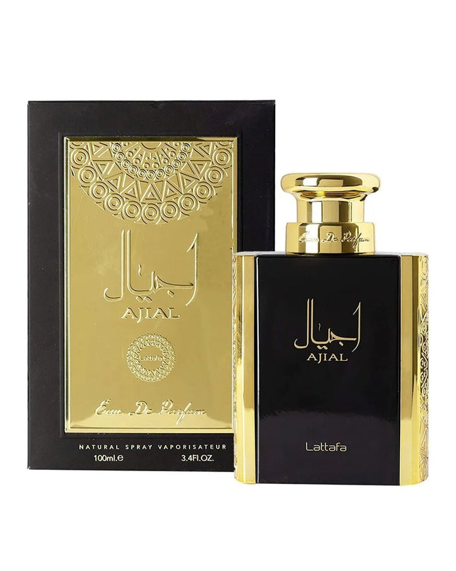 Ajial by Lattafa - Elegant Perfume with Box Packaging (100ml Eau de Parfum)