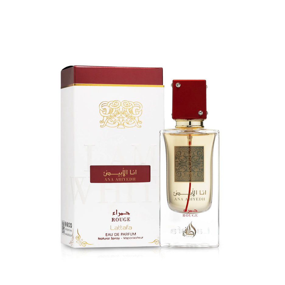 Ana Abiyedh Rouge by Lattafa - Luxurious Perfume with Box Packaging (60ml Eau de Parfum)