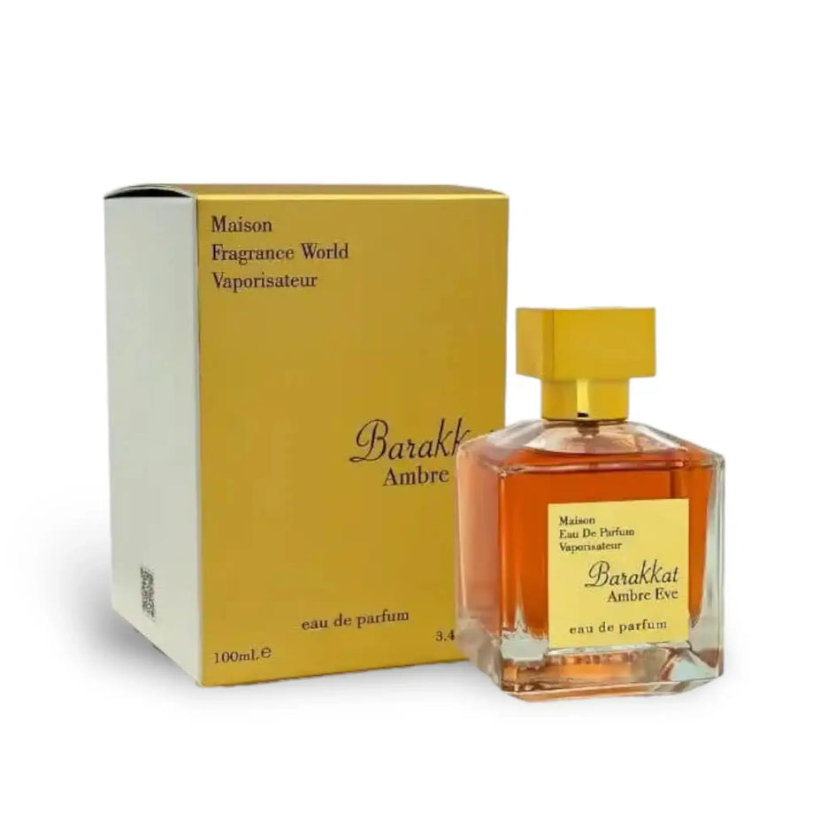 Barakkat Ambre Eve by Fragrance World - Luxurious Perfume with Box Packaging