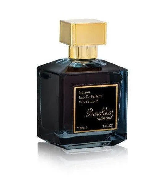 Barakkat Satin Oud by Fragrance World - Rich Oud & Floral Scent Bottle