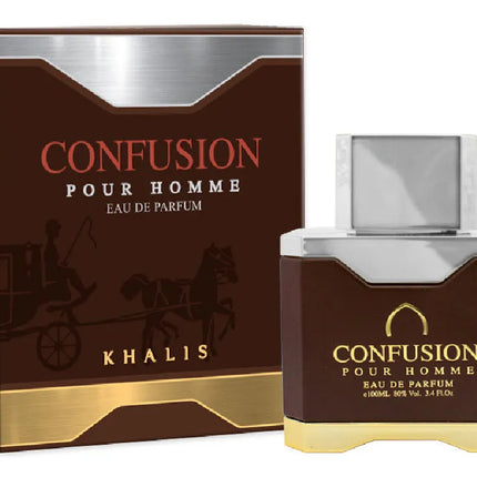 Confusion Pour Homme by Khalis - Masculine Perfume with Box Packaging (100ml Eau de Parfum)