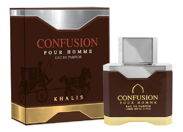 Confusion Pour Homme by Khalis - Masculine Perfume with Box Packaging (100ml Eau de Parfum)