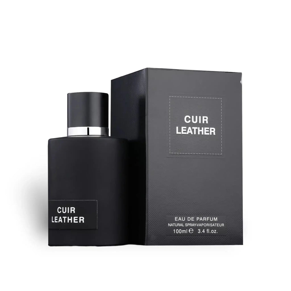 Cuir Leather by Fragrance World - Elegant Perfume with Box Packaging (100ml Eau de Parfum)