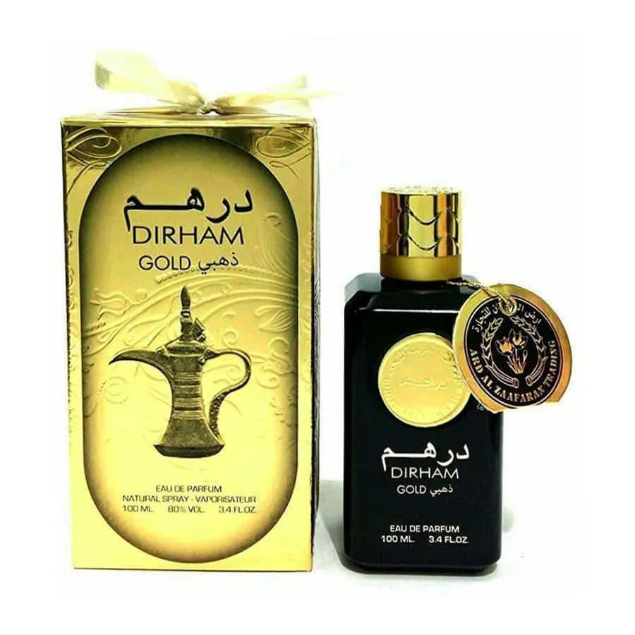 Dirham Gold by Ard Al Zaafaran - Luxurious Arabian Perfume with Box Packaging