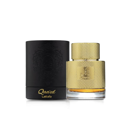 Qaa’ed by Lattafa – Powerful Perfume with Box Packaging (100ml Eau de Parfum)