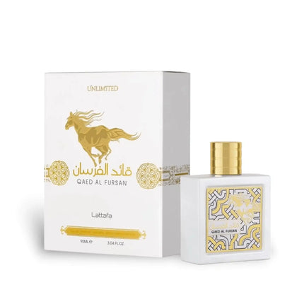Qaed Al Fursan Unlimited by Lattafa – Premium Perfume with Box Packaging (90ml Eau de Parfum)