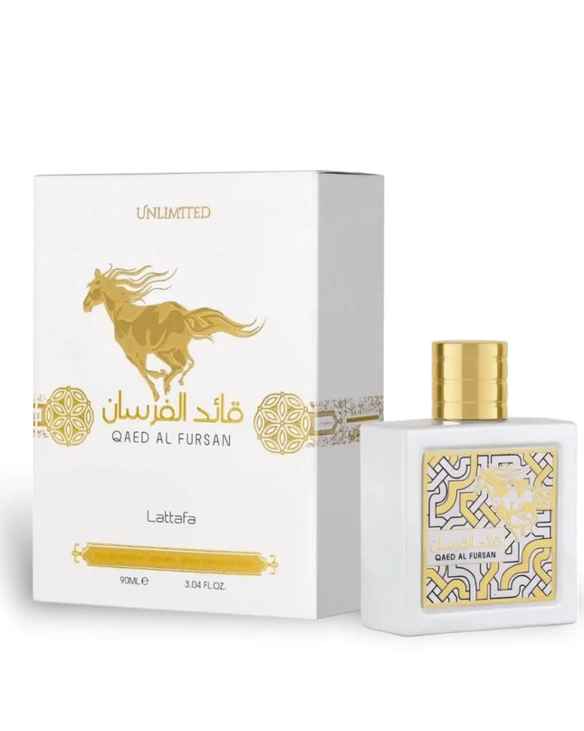 Qaed Al Fursan Unlimited by Lattafa – Premium Perfume with Box Packaging (90ml Eau de Parfum)