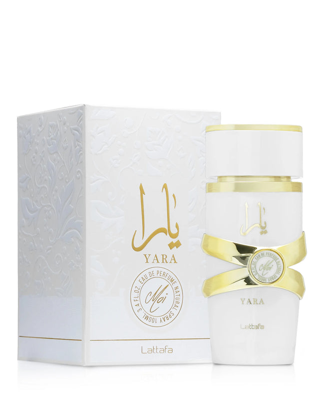 Yara Moi (White) by Lattafa – Elegant Perfume with Box Packaging (100ml Eau de Parfum)