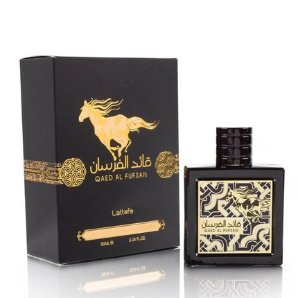 Qaed Al Fursan by Lattafa - Bold Perfume with Box Packaging (90ml Eau de Parfum)
